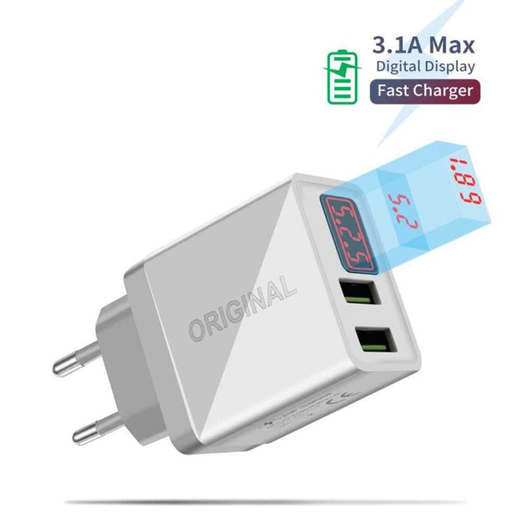 φορτιστής-τοίχου-με-οθόνη-και-2-θύρες-usb-3-1a-5v-original